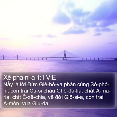 Xê-pha-ni-a 1:1 VIE Bible Verse Image