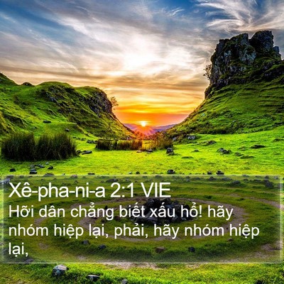 Xê-pha-ni-a 2:1 VIE Bible Verse Image
