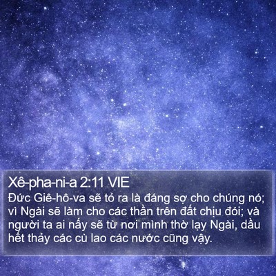 Xê-pha-ni-a 2:11 VIE Bible Verse Image