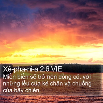 Xê-pha-ni-a 2:6 VIE Bible Verse Image