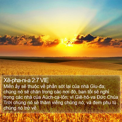 Xê-pha-ni-a 2:7 VIE Bible Verse Image