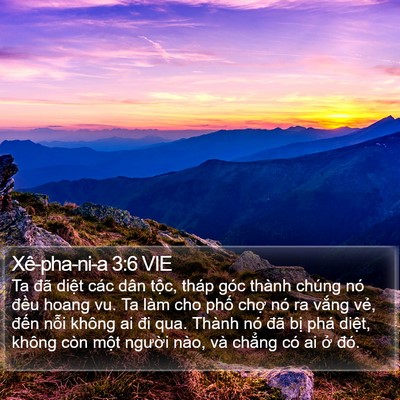 Xê-pha-ni-a 3:6 VIE Bible Verse Image
