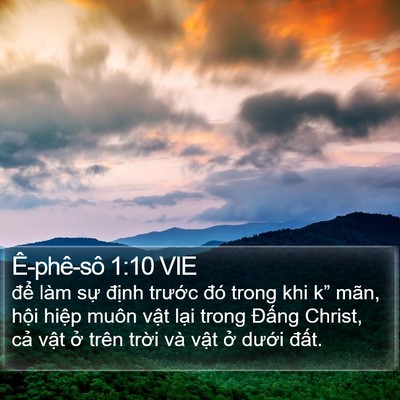 Ê-phê-sô 1:10 VIE Bible Verse Image