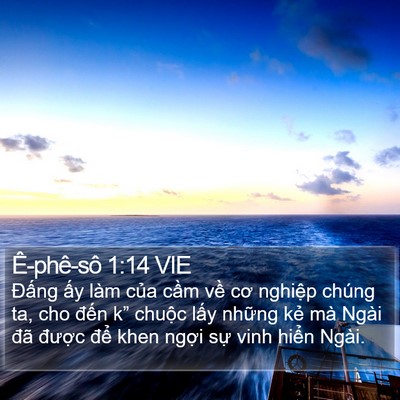 Ê-phê-sô 1:14 VIE Bible Verse Image