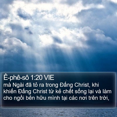 Ê-phê-sô 1:20 VIE Bible Verse Image