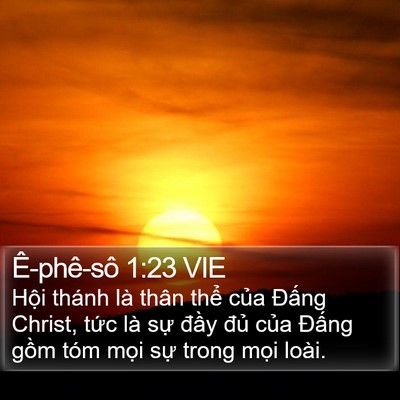 Ê-phê-sô 1:23 VIE Bible Verse Image