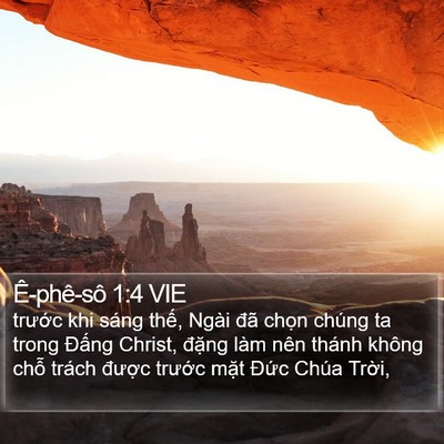 Ê-phê-sô 1:4 VIE Bible Verse Image