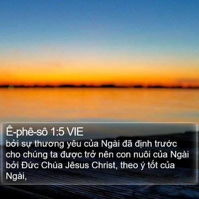 Ê-phê-sô 1:5 VIE Bible Verse Image