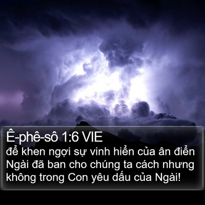 Ê-phê-sô 1:6 VIE Bible Verse Image