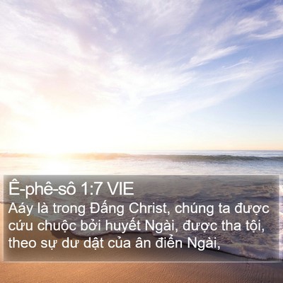 Ê-phê-sô 1:7 VIE Bible Verse Image
