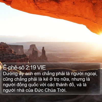 Ê-phê-sô 2:19 VIE Bible Verse Image