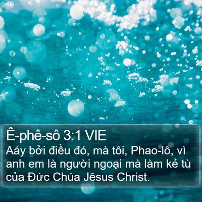 Ê-phê-sô 3:1 VIE Bible Verse Image
