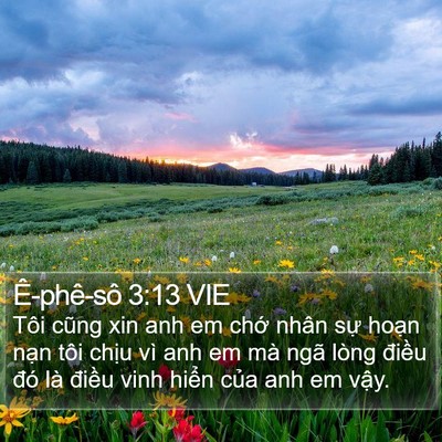 Ê-phê-sô 3:13 VIE Bible Verse Image