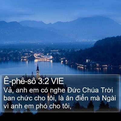 Ê-phê-sô 3:2 VIE Bible Verse Image