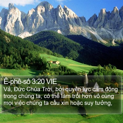 Ê-phê-sô 3:20 VIE Bible Verse Image