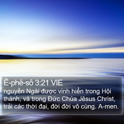 Ê-phê-sô 3:21 VIE Bible Verse Image