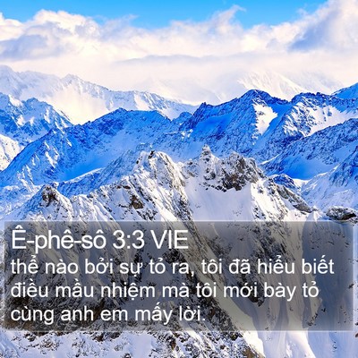 Ê-phê-sô 3:3 VIE Bible Verse Image