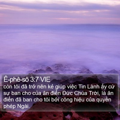 Ê-phê-sô 3:7 VIE Bible Verse Image