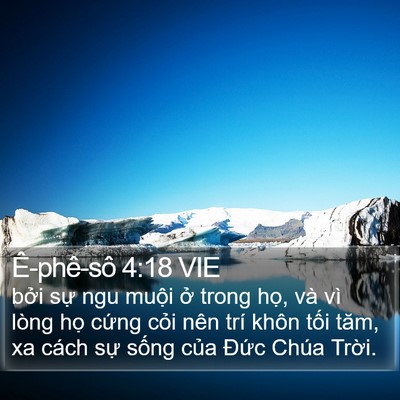 Ê-phê-sô 4:18 VIE Bible Verse Image