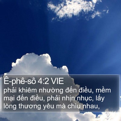 Ê-phê-sô 4:2 VIE Bible Verse Image