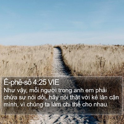 Ê-phê-sô 4:25 VIE Bible Verse Image