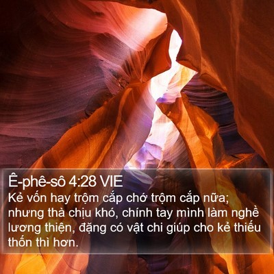 Ê-phê-sô 4:28 VIE Bible Verse Image