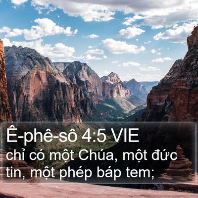 Ê-phê-sô 4:5 VIE Bible Verse Image