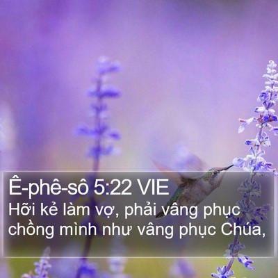 Ê-phê-sô 5:22 VIE Bible Verse Image