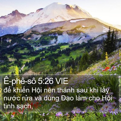 Ê-phê-sô 5:26 VIE Bible Verse Image