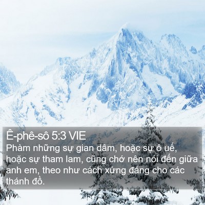 Ê-phê-sô 5:3 VIE Bible Verse Image