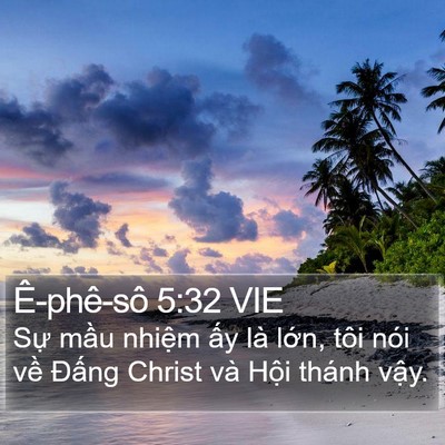 Ê-phê-sô 5:32 VIE Bible Verse Image