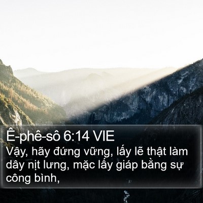 Ê-phê-sô 6:14 VIE Bible Verse Image