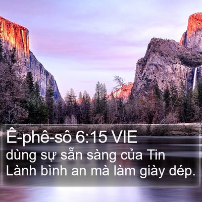 Ê-phê-sô 6:15 VIE Bible Verse Image