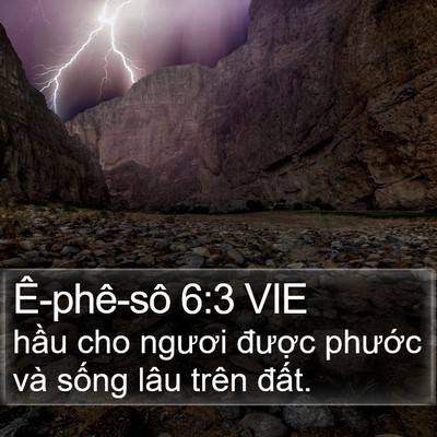 Ê-phê-sô 6:3 VIE Bible Verse Image