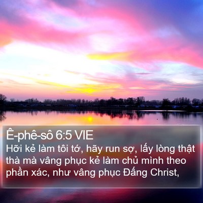 Ê-phê-sô 6:5 VIE Bible Verse Image