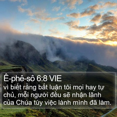 Ê-phê-sô 6:8 VIE Bible Verse Image