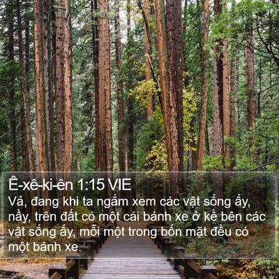 Ê-xê-ki-ên 1:15 VIE Bible Verse Image