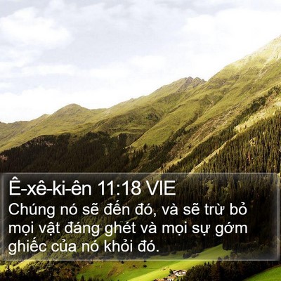 Ê-xê-ki-ên 11:18 VIE Bible Verse Image