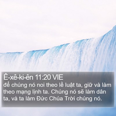 Ê-xê-ki-ên 11:20 VIE Bible Verse Image