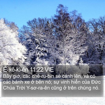 Ê-xê-ki-ên 11:22 VIE Bible Verse Image