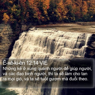 Ê-xê-ki-ên 12:14 VIE Bible Verse Image