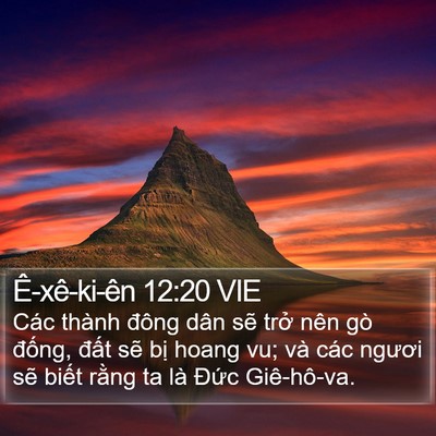 Ê-xê-ki-ên 12:20 VIE Bible Verse Image
