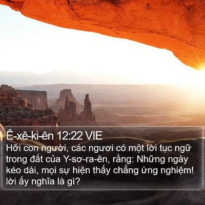 Ê-xê-ki-ên 12:22 VIE Bible Verse Image