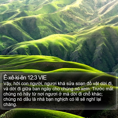 Ê-xê-ki-ên 12:3 VIE Bible Verse Image