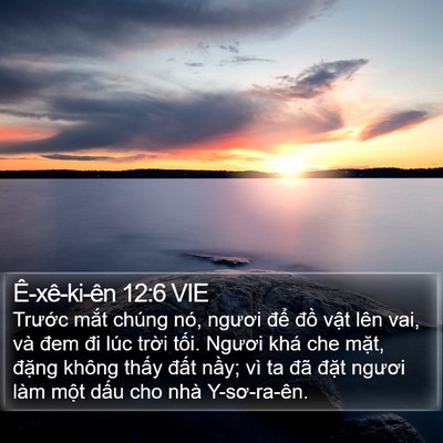 Ê-xê-ki-ên 12:6 VIE Bible Verse Image