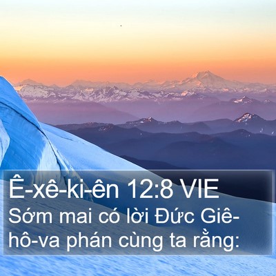 Ê-xê-ki-ên 12:8 VIE Bible Verse Image