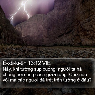 Ê-xê-ki-ên 13:12 VIE Bible Verse Image