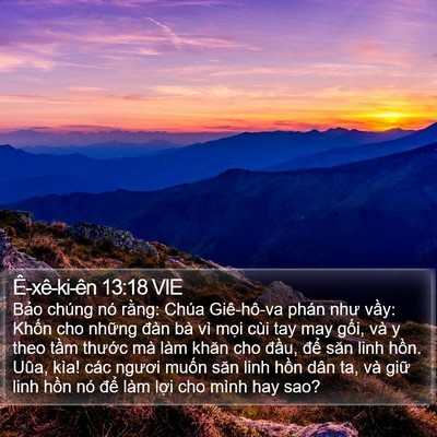 Ê-xê-ki-ên 13:18 VIE Bible Verse Image