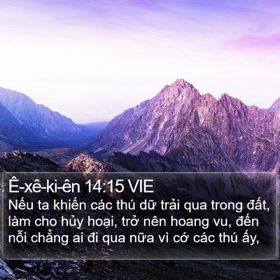 Ê-xê-ki-ên 14:15 VIE Bible Verse Image