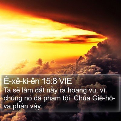 Ê-xê-ki-ên 15:8 VIE Bible Verse Image